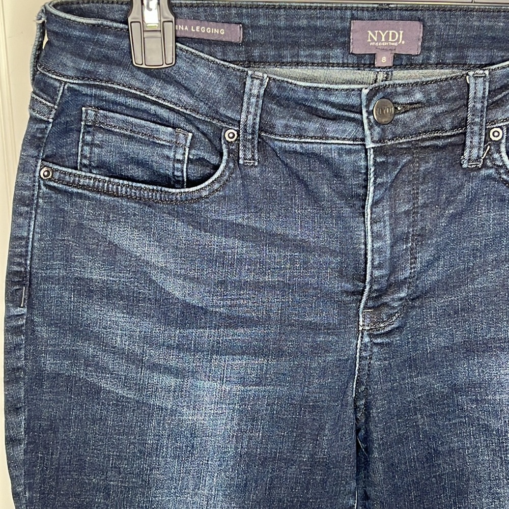 NYDJ Alina Legging Dark Wash Size 8 - Picture 6 of 14